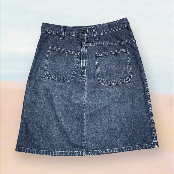 Levi's Dresses & Skirts - Vintage Levi's Denim Skirt W29 UK10 A - Line Orange Tab Sailormates 90s 1998